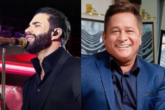 Gusttavo Lima e Leonardo (Foto: Reprodução Instagram)