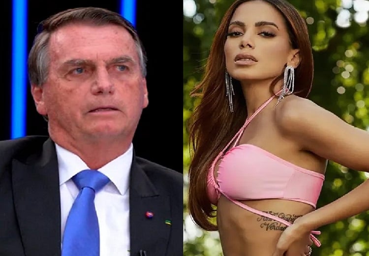 Jair Bolsonaro e Anitta (Foto: Montagem/Globo/Instagram)