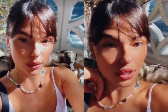 Isis Valverde reprodução Instagram Stories montagem Area Vip