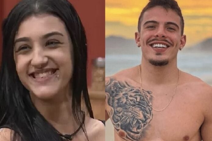 Bia Miranda e Thomaz Costa (Foto: Reprodução/RecordTV/Instagram)