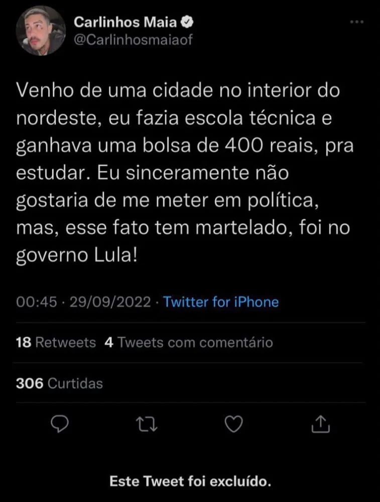 Tá rolando uma discussão maluca no Twitter. De acordo com o Tweet