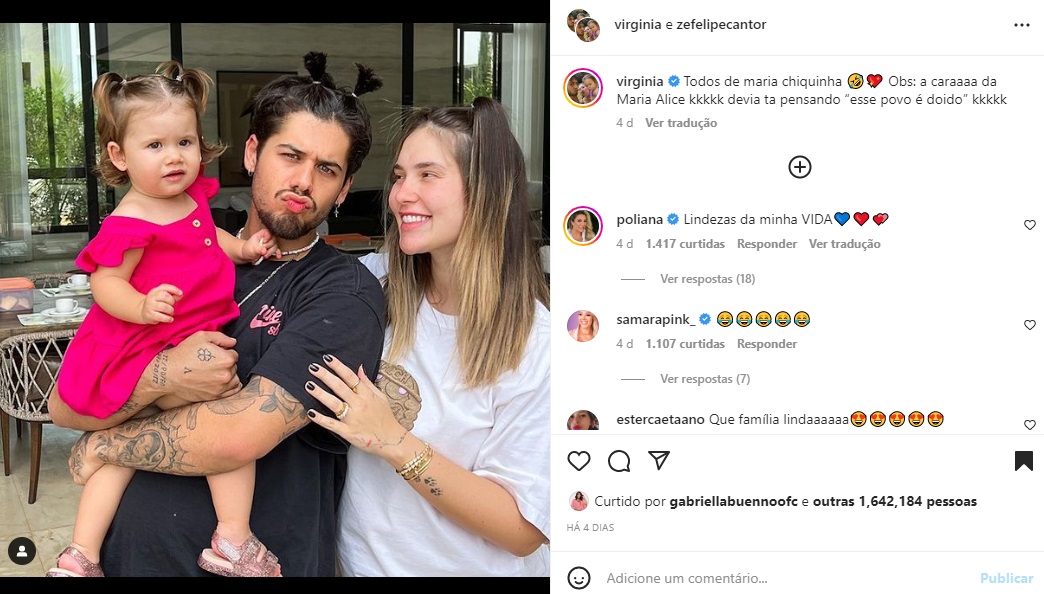 Publicação sobre Zé Felipe (Foto: Reprodução Instagram)