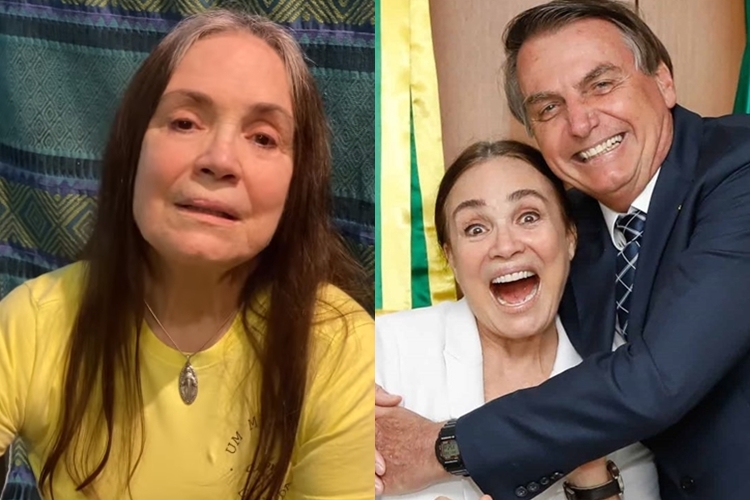 Regina Duarte e Bolsonaro