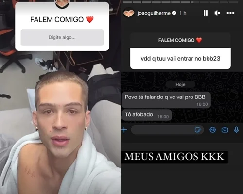 João Guilherme reprodução Stories