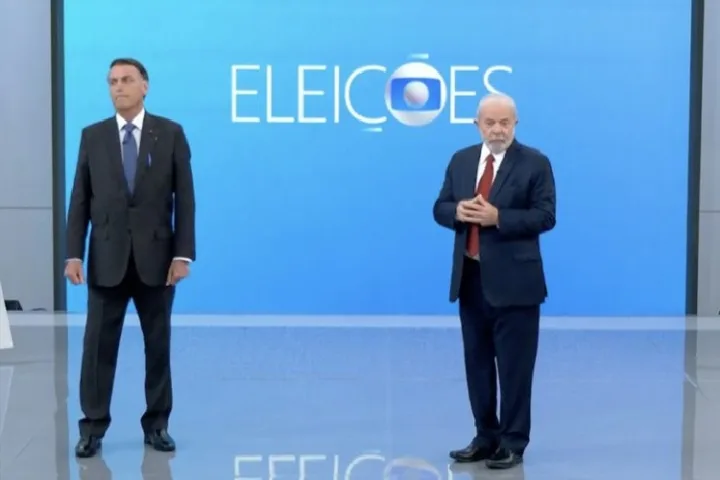 Lula e Jair Bolsonaro (Foto: Reprodução/Globo)