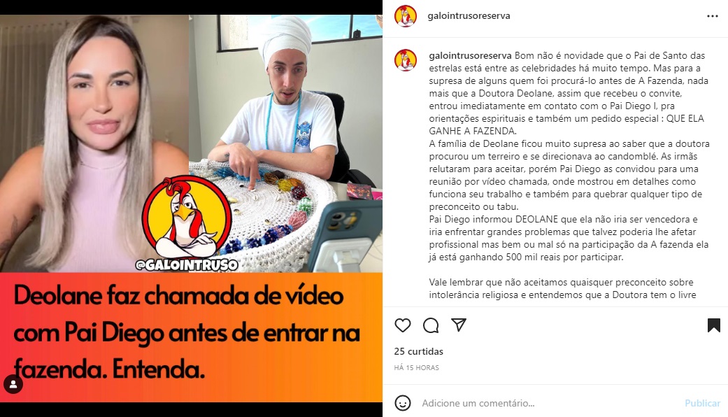 Publicação Deolane Bezerra (Foto: Reprodução Instagram)