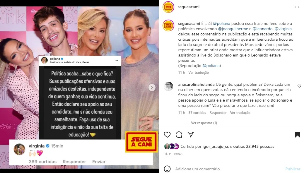 Publicação Virginia Fonseca (Foto: Reprodução Instagram)