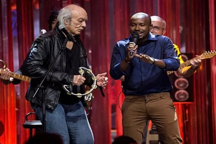 Erasmo Carlos e Thiaguinho (Foto: Globo)