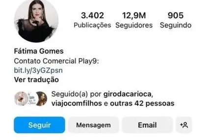 Fátima Gomes/ Instagram