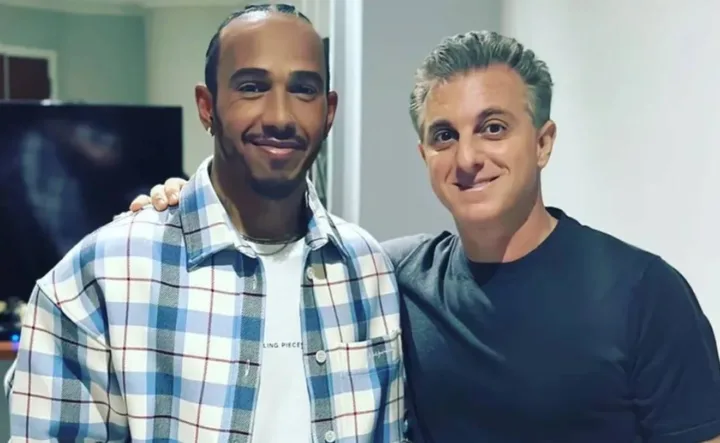 Lewis Hamilton e Luciano Huck