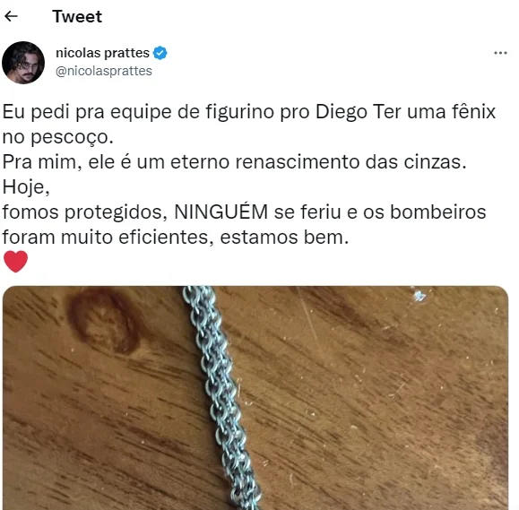 Nicolas Prattes reprodução Twitter