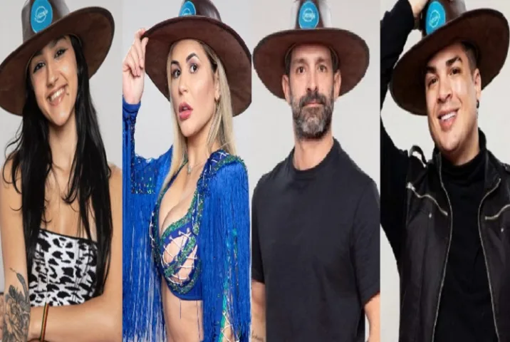 Bia, Deolane, Iran e Lucas se enfrentam na roça em A Fazenda 14 (Foto: Montagem/Record)