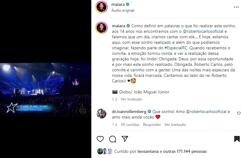 Postagem Maiara (Foto: Reprodução Instagram)