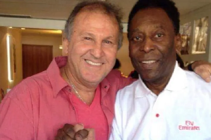 Zico e Pelé (Foto: Reprodução Instagram)