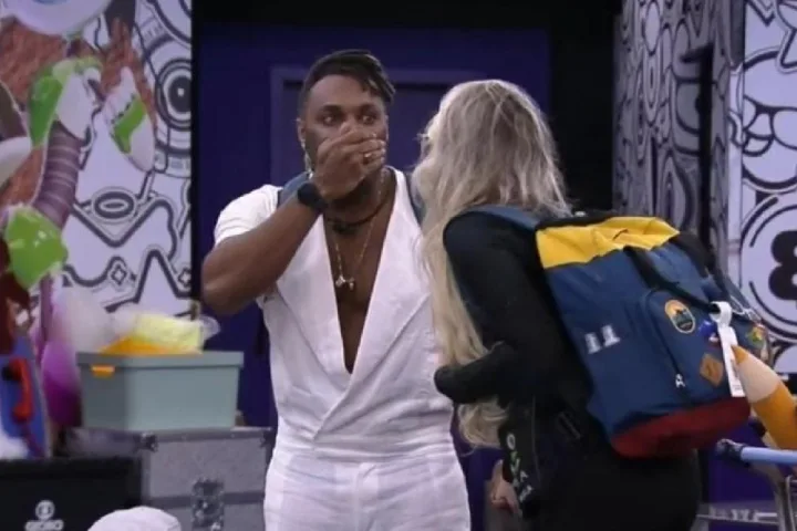 Fred Nicácio e Marília Miranda no Quarto Secreto do BBB23