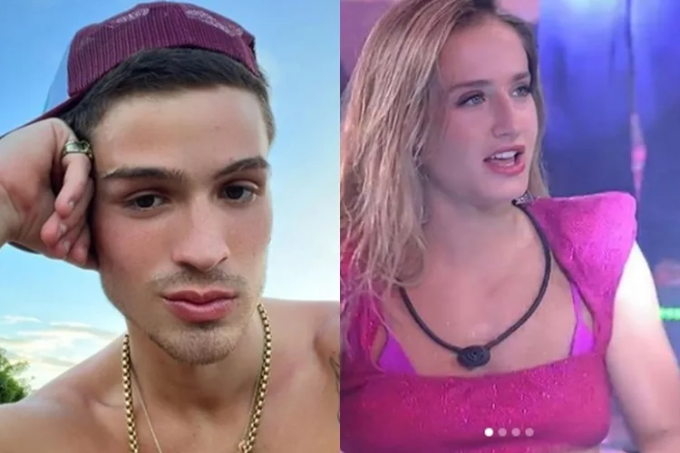 João Guilherme e Bruna Griphao reprodução Instagram montagem Area Vip