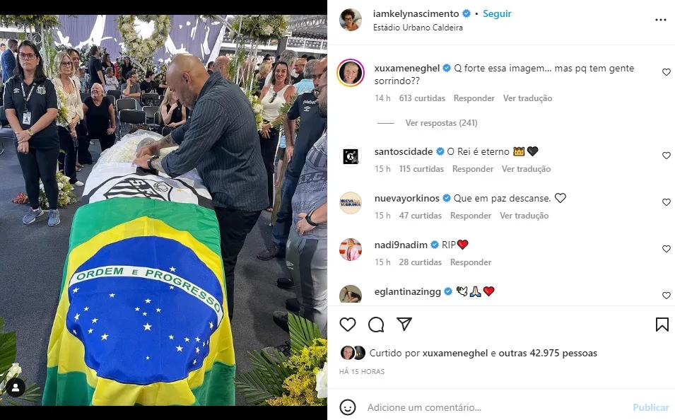 Postagem com o comentário de Xuxa (Foto: Reprodução Instagram)