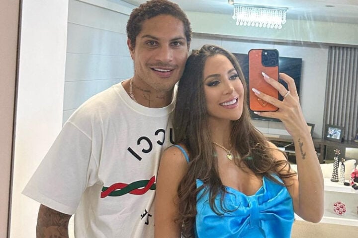 Ana Paula Consorte e o jogador Paolo Guerrero