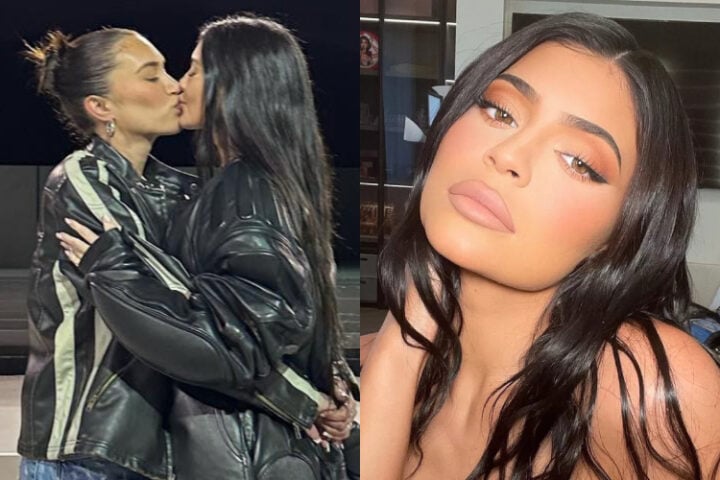 Kylie Jenner na foto que causou rumores sobre o término com Travis Scott