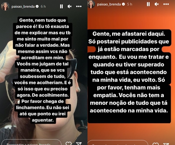 Brenda Paixão reprodução Instagram