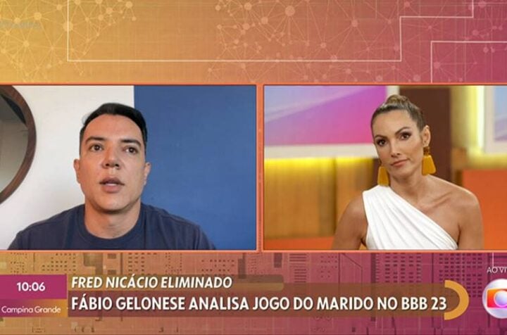 Fábio e Patrícia Poeta no Encontro