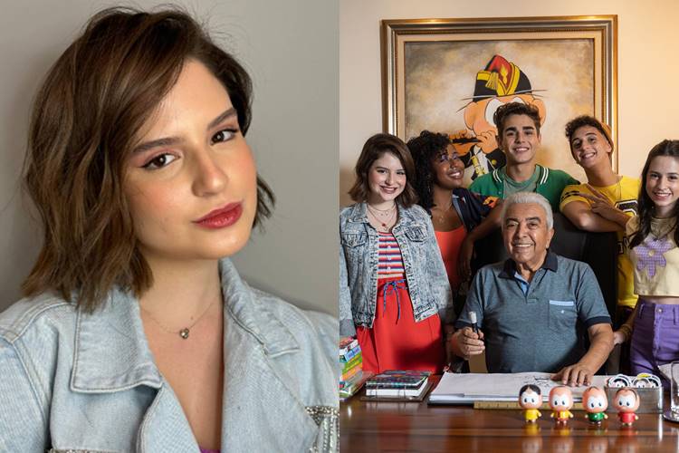 Sophia Valverde e elenco da Turma da Mônica