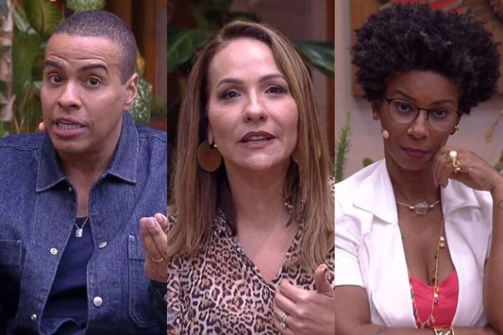 Thiago Oliveira, Maria Beltrão e Rita Batista no 'É De Casa'