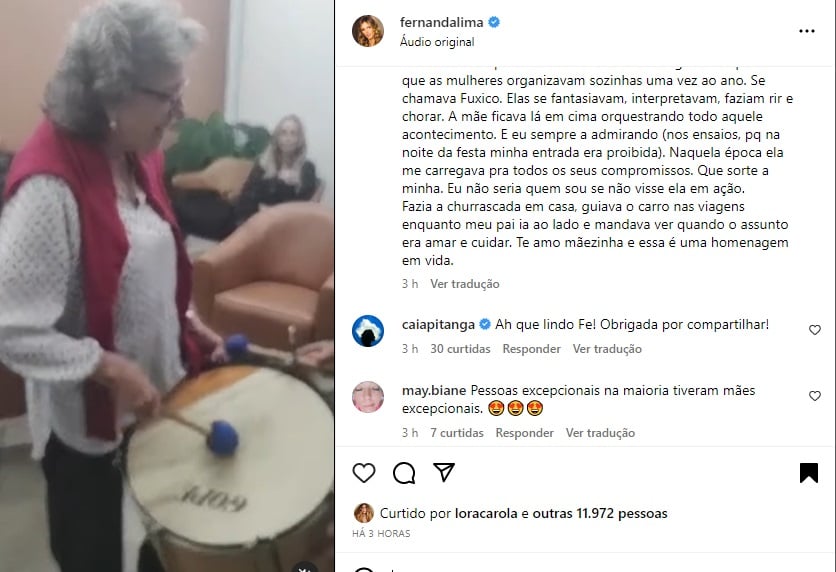 Postagem Fernanda Lima (Foto: Reprodução Instagram)