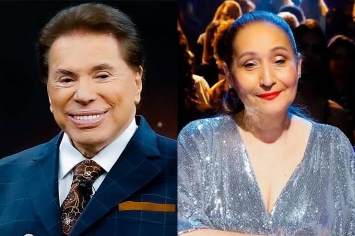 Silvio Santos e Sonia Abrão