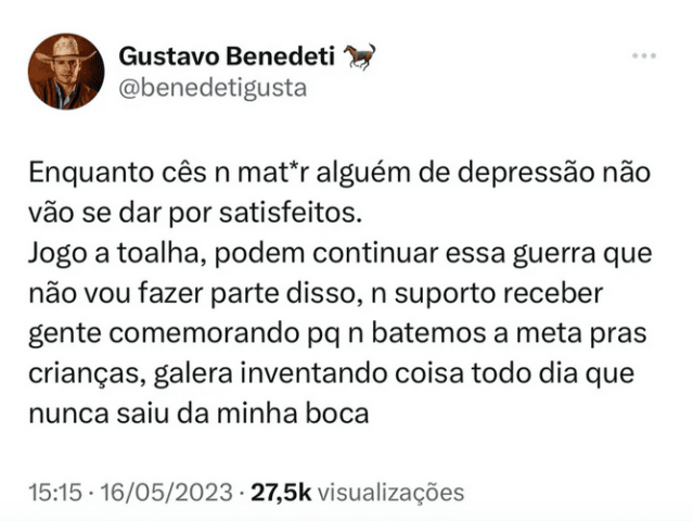 Gustavo Benedeti via Twitter