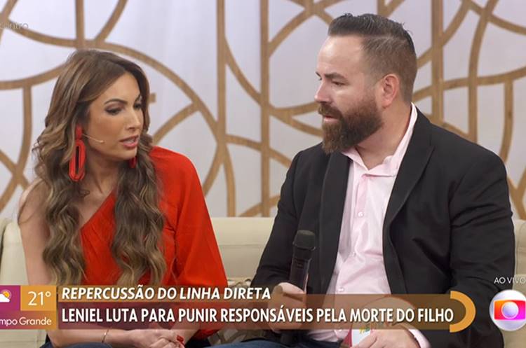 Patrícia Poeta e Leniel Borel - Foto: TV Globo/Encontro