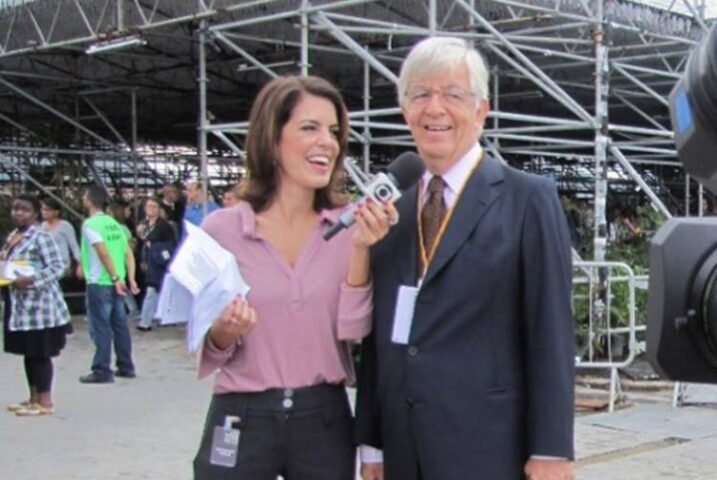 Mariana Gross com o pai Carlos Fernando