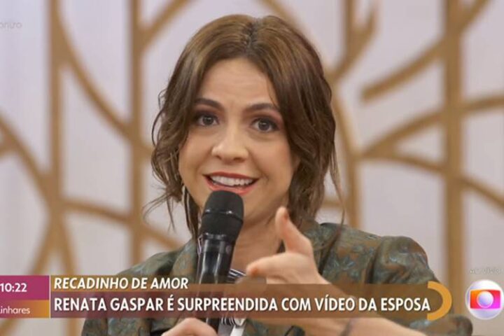 Atriz Renata Gaspar no Encontro - Foto: TV Globo