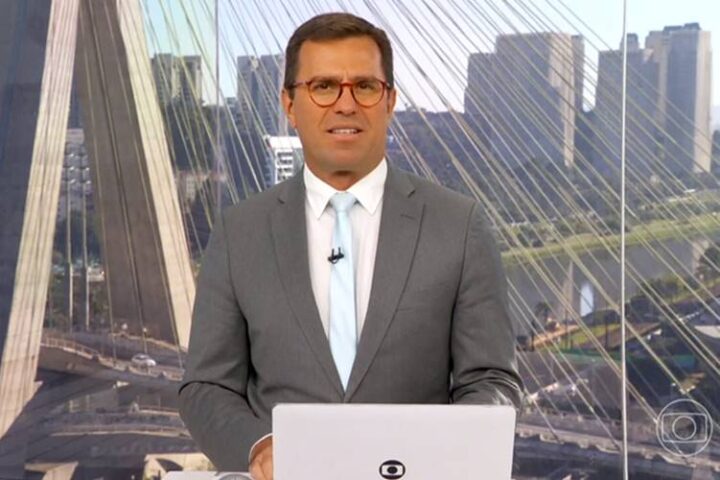 Rodrigo Bocardi no 'Bom Dia Brasil' - Foto: TV Globo