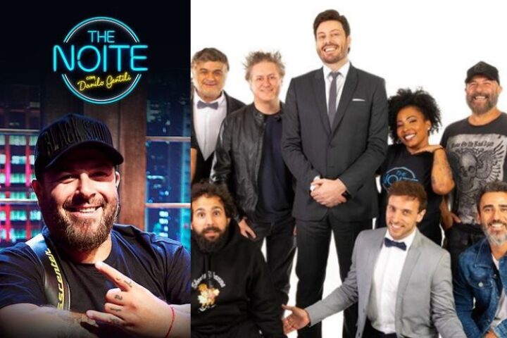 Mingau e elenco do The Noite