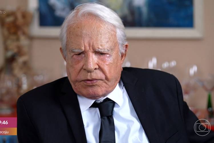 Ex-jornalista Cid Moreira no Encontro - Foto: TV Globo