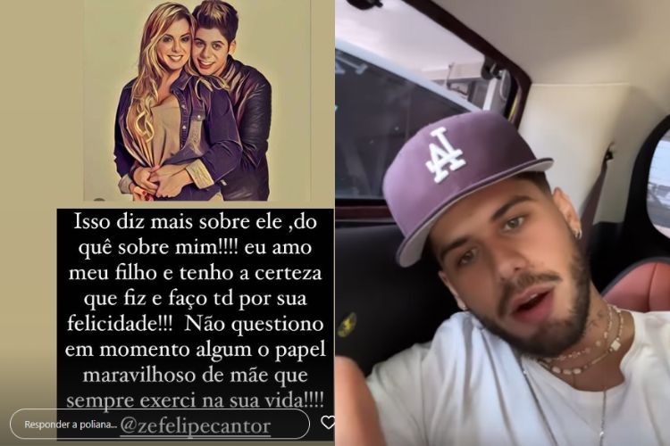 Poliana Rocha e Zé Felipe - Instagram pessoal