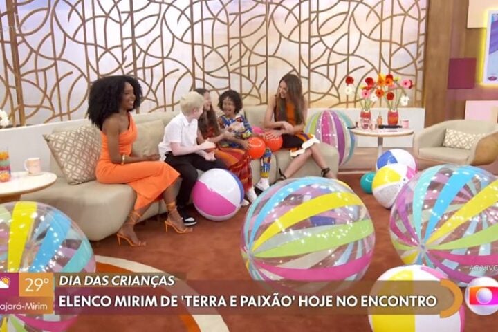 Patrícia Poeta no Encontro especial de Dia das Crianças