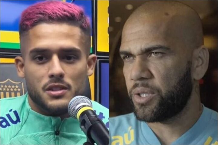 Yan Couto e Daniel Alves - Foto: YouTube/Globo