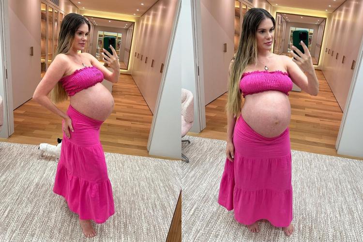 B Rbara Evans Exibe Barriga Gigante Na Reta Final Da Gravidez E Se Declara Mam E Ama Tanto