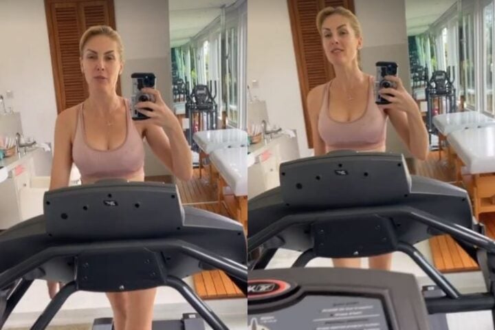 Ana Hickmann na academia (Reprodução: Instagram)