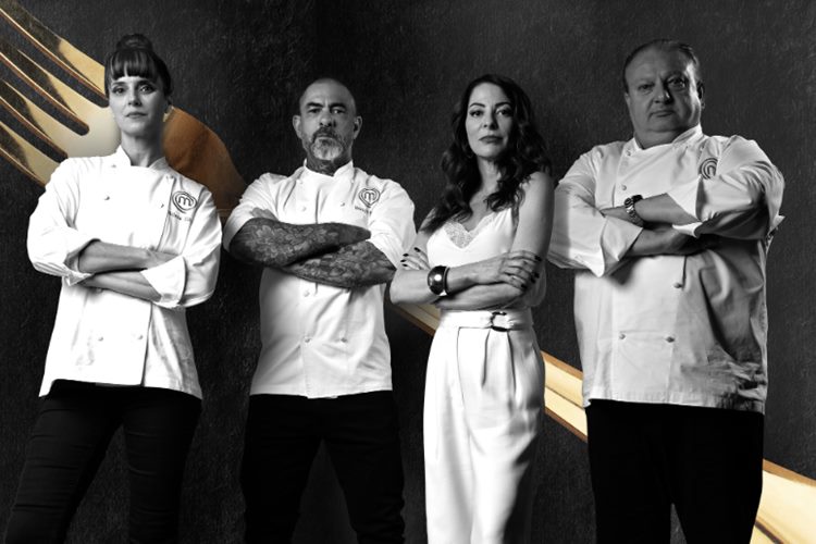 Helena Rizzo, Henrique Fogaça, Ana Paula Padrão e Erick Jacquin no MasterChef Brasil - Foto: Renato Pizzutto/Band