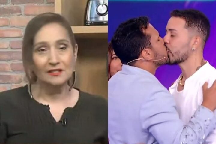 Sonia Abrão analisando a participação de Carlinhos e Lucas no SBT (Reprodução: RedeTV e SBT)