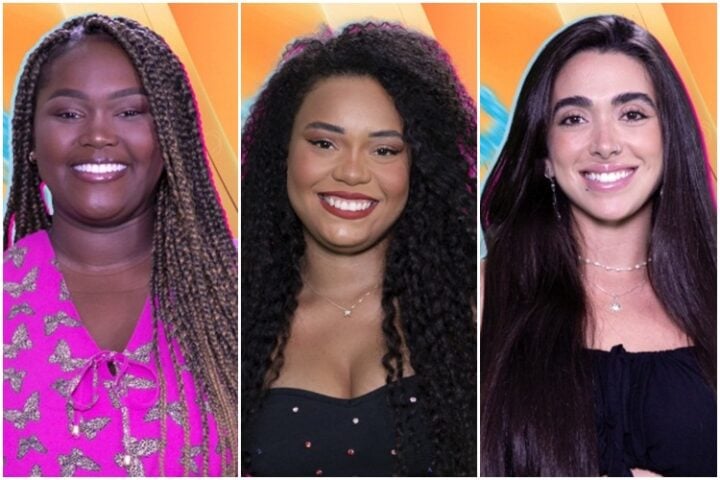 Raquele, Thalyta e Giovanna no 'BBB24' - Divulgação Globo