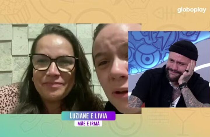 Luziane, Lívia e Vinicius