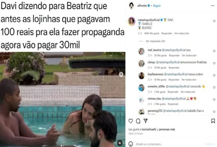 Postagem sobre BBB24 - Foto: Reprodução Instagram