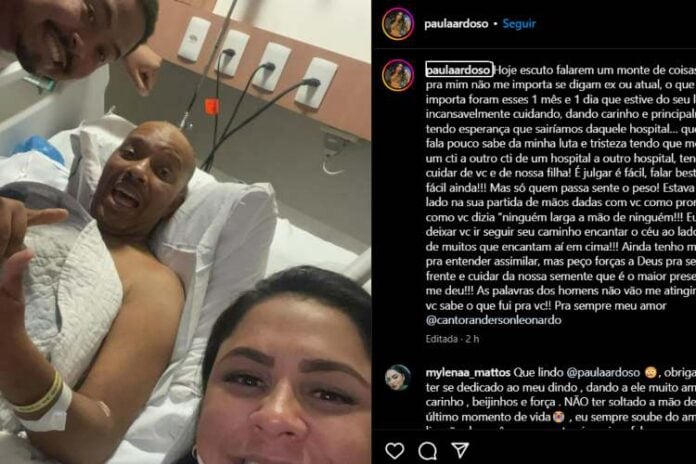 O desabafo de Paula Cardoso (Reprodução: Instagram)