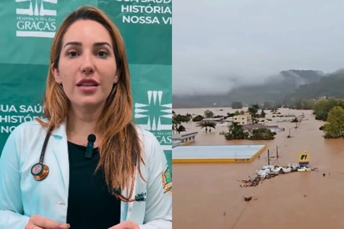 Amanda Meirelles vem ajudando o Rio Grande do Sul