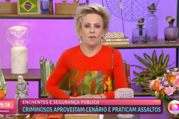 Ana Maria comentando no ar (Reprodução: TV Globo)