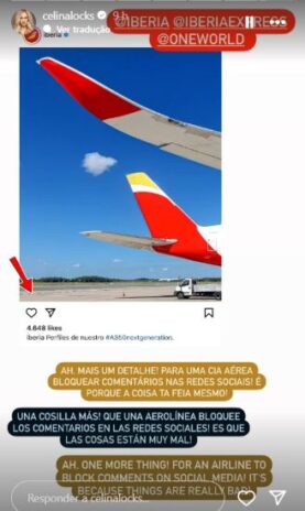 O desabafo de Celina na rede social (Reprodução: Instagram)